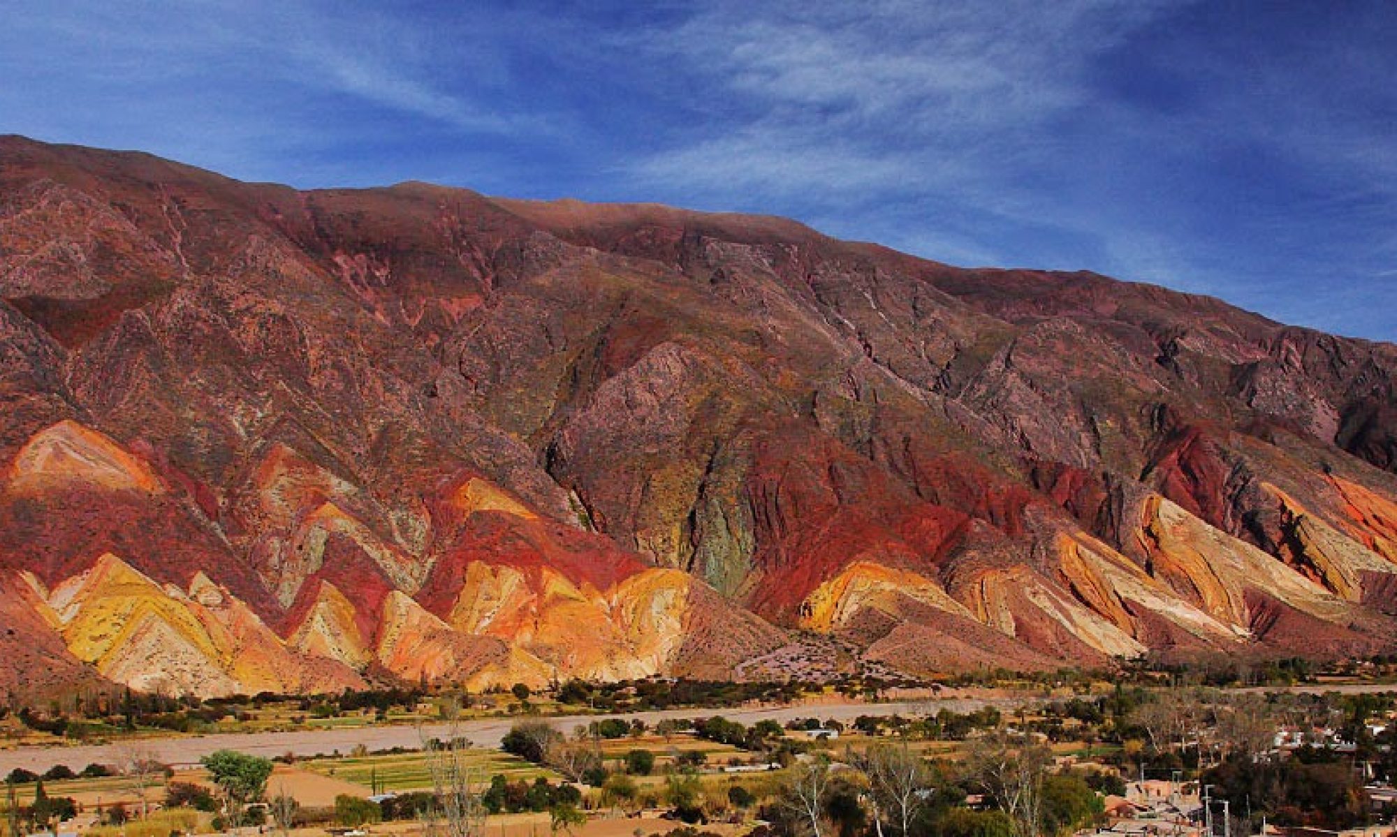 Vista desde el mirador de Paleta del Pintor en Maimará, Jujuy, Argentina
