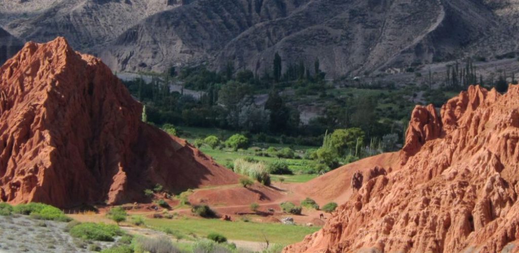 Vista aérea del camino de los Colorados, Purmamarca, Jujuy