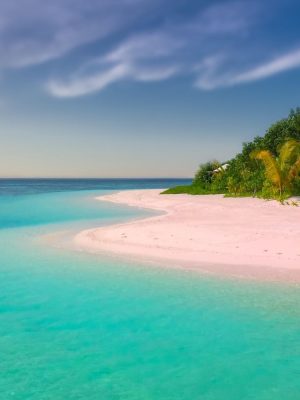 Playa Barú, Colombia. Arena y aguas turquezas